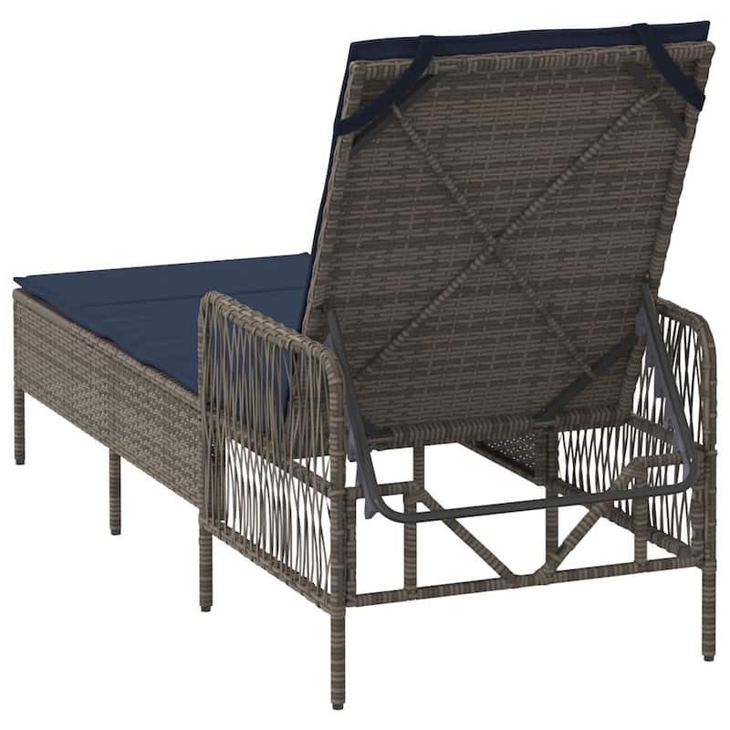 Adjustable Sun Lounger - 61.8 x 21.7 x 36.2 in