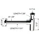 preview thumbnail 2 of 1, Nameeks Remer 12" Wall Mounted P-Trap