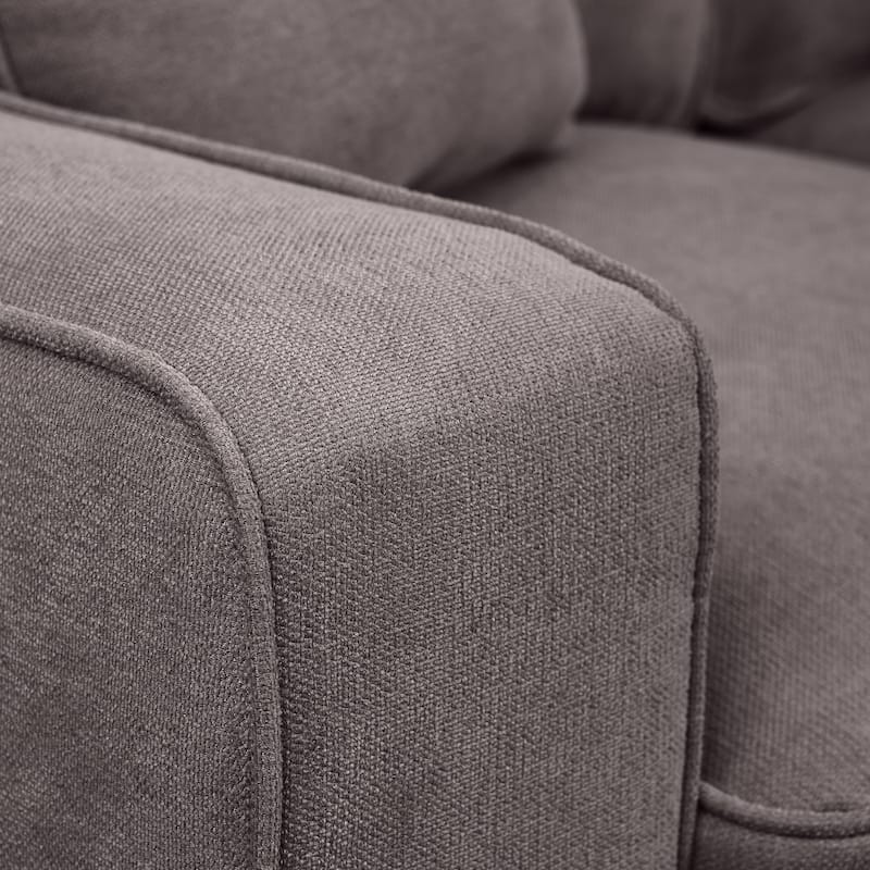 Serta Palisades Upholstered 73" Sofas for Living Room Modern Design Couch, Straight Arms, Soft Upholstery, Tool-Free Assembly