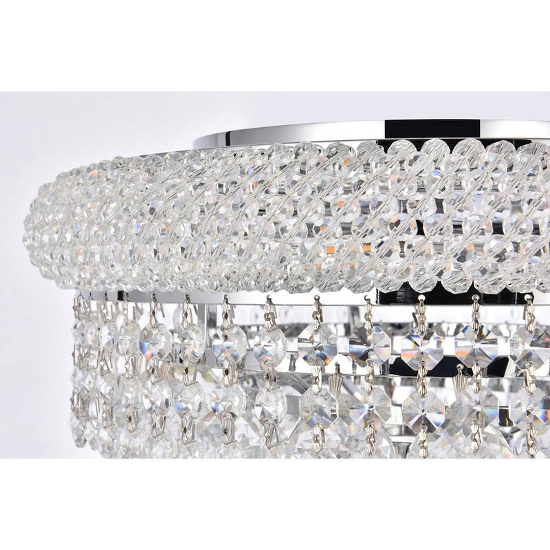 Somette Geneva 6-light 14-inch Flush-Mount Chandelier - 14 Inch