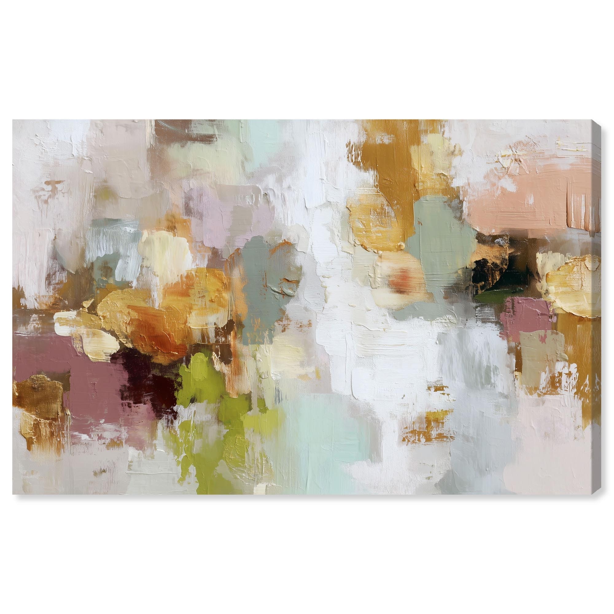 Color of Earth III Abstract Wall Art Wrapped Canvas Print by Art Remedy
