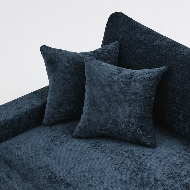 Oversized Modern Chenille Modular Sectional Sofa with Chaise