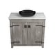 preview thumbnail 43 of 61, Lido 36" Freestanding Single Bathroom Vanity Set No Faucet Hole - Driftwood/Abyss