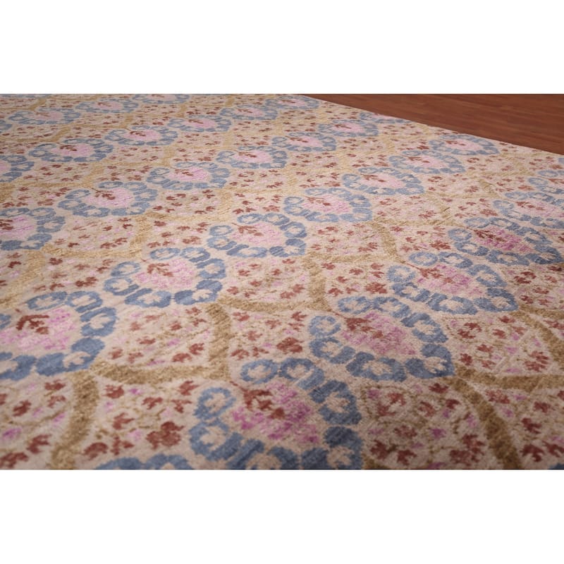 All-Over Handmade Contemporary Indian Area Rug Oriental Jute Carpet - 8'0" X 10'1"