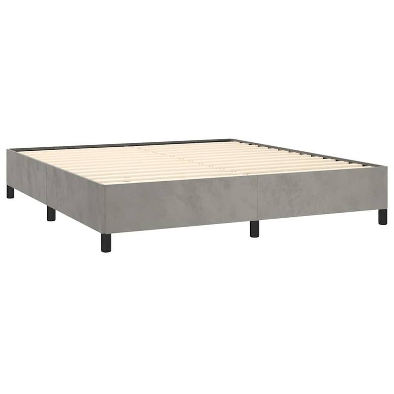 vidaXL Bed Frame, Velvet, No Mattress