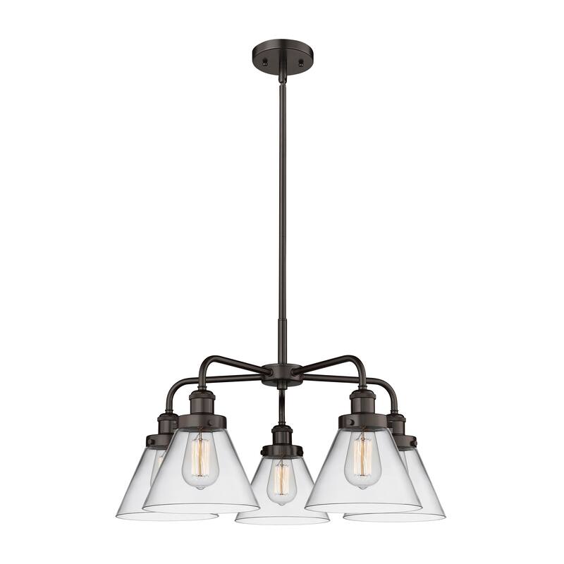 Innovations Lighting Cone - 5 Light 26" Stem Hung Chandelier