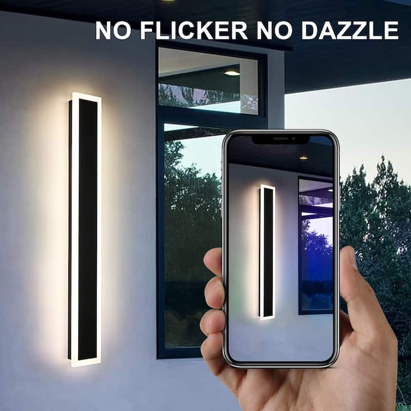 2-Pack 48" RGB Smart Outdoor Wall Lights