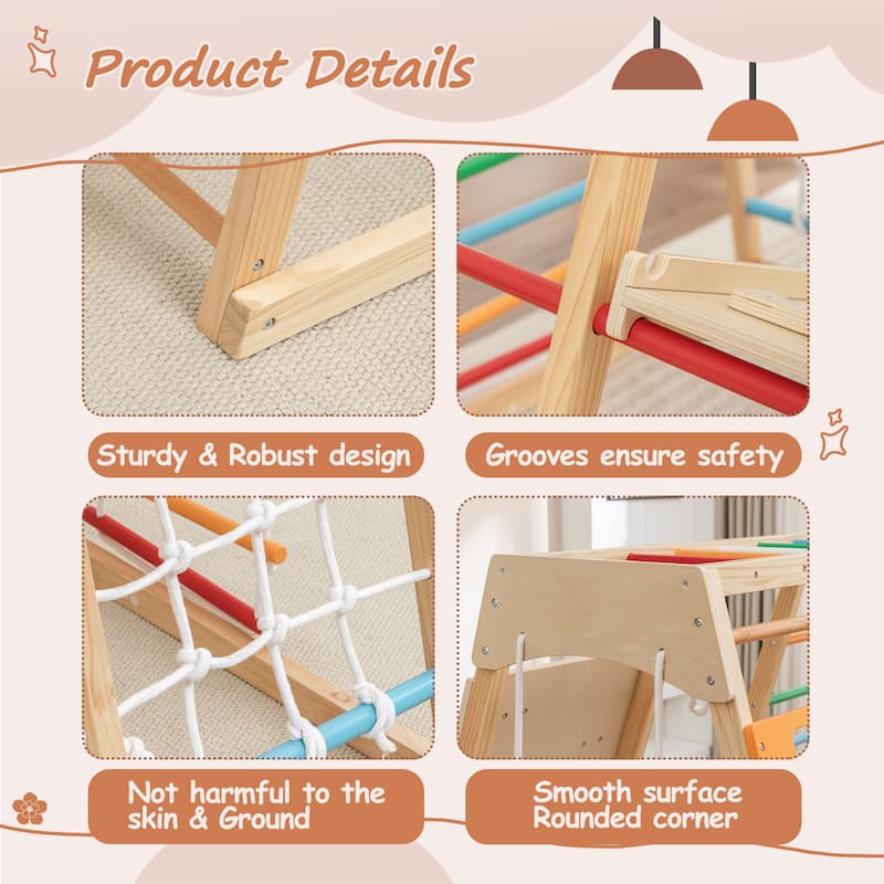 2-in-1 Slide & Climb Set, 9-in-1 Outdoor Playset for Motor Skills, Fun & Safe Play