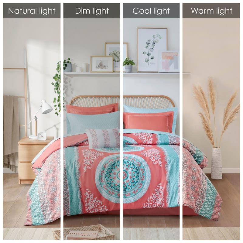 Intelligent Design Eleni Boho Comforter Set with Bed Sheets