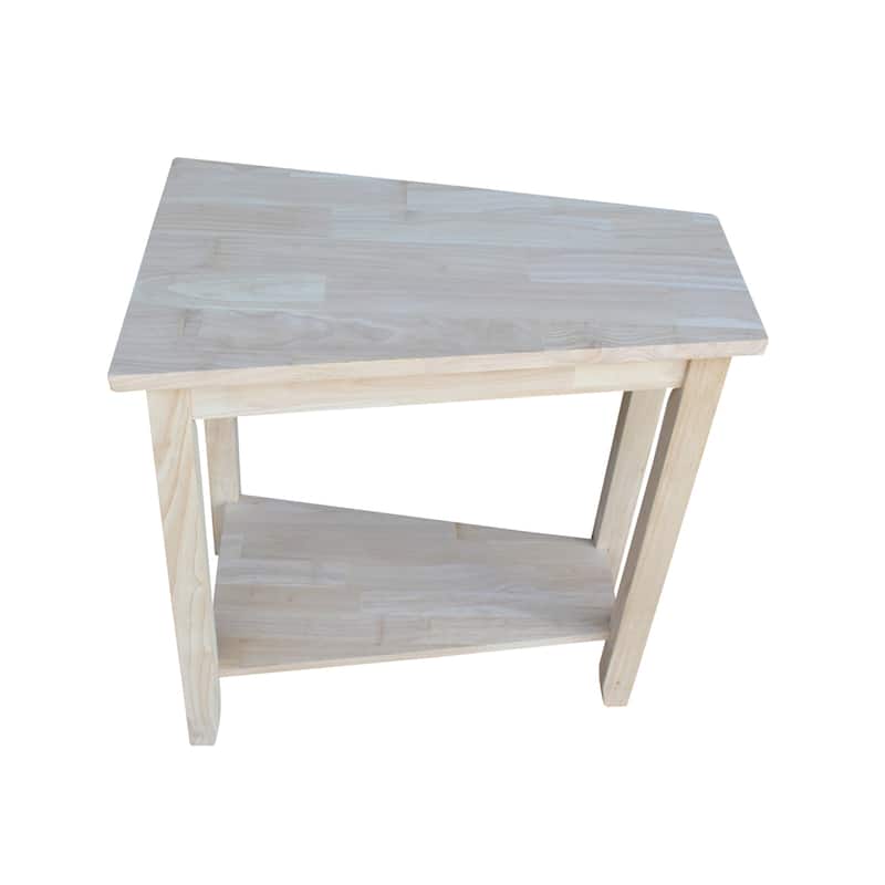 Keystone Solid Parawood Accent Table