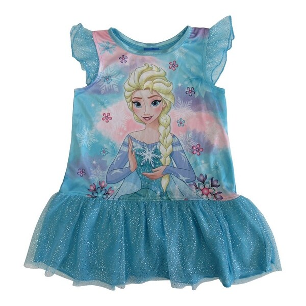 Shop Disney Little Toddler Girls Blue Frozen Elsa Short ...