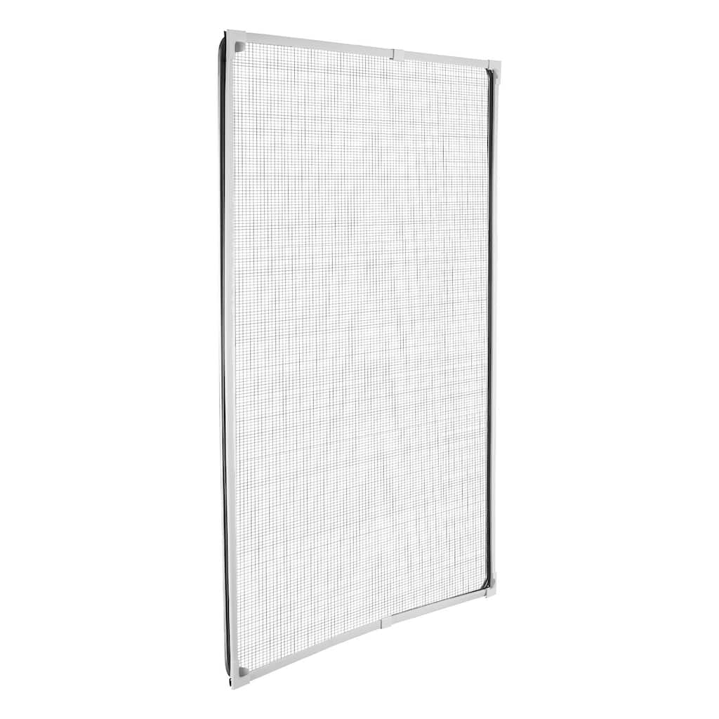 White Magnetic Window Screen with Strong Adhesive Strip and Easy Install High Transparency Fiberglass - 189.76” x 0.46” x 0.08”