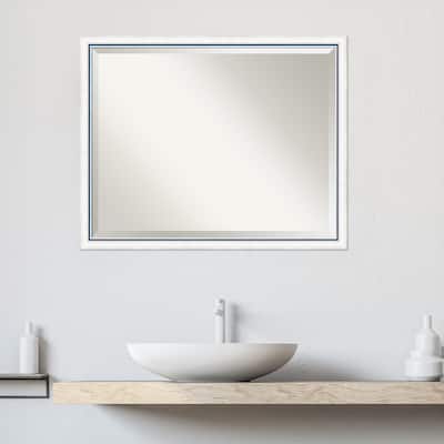 Morgan Beveled Wood Framed Bathroom Vanity Wall Mirror
