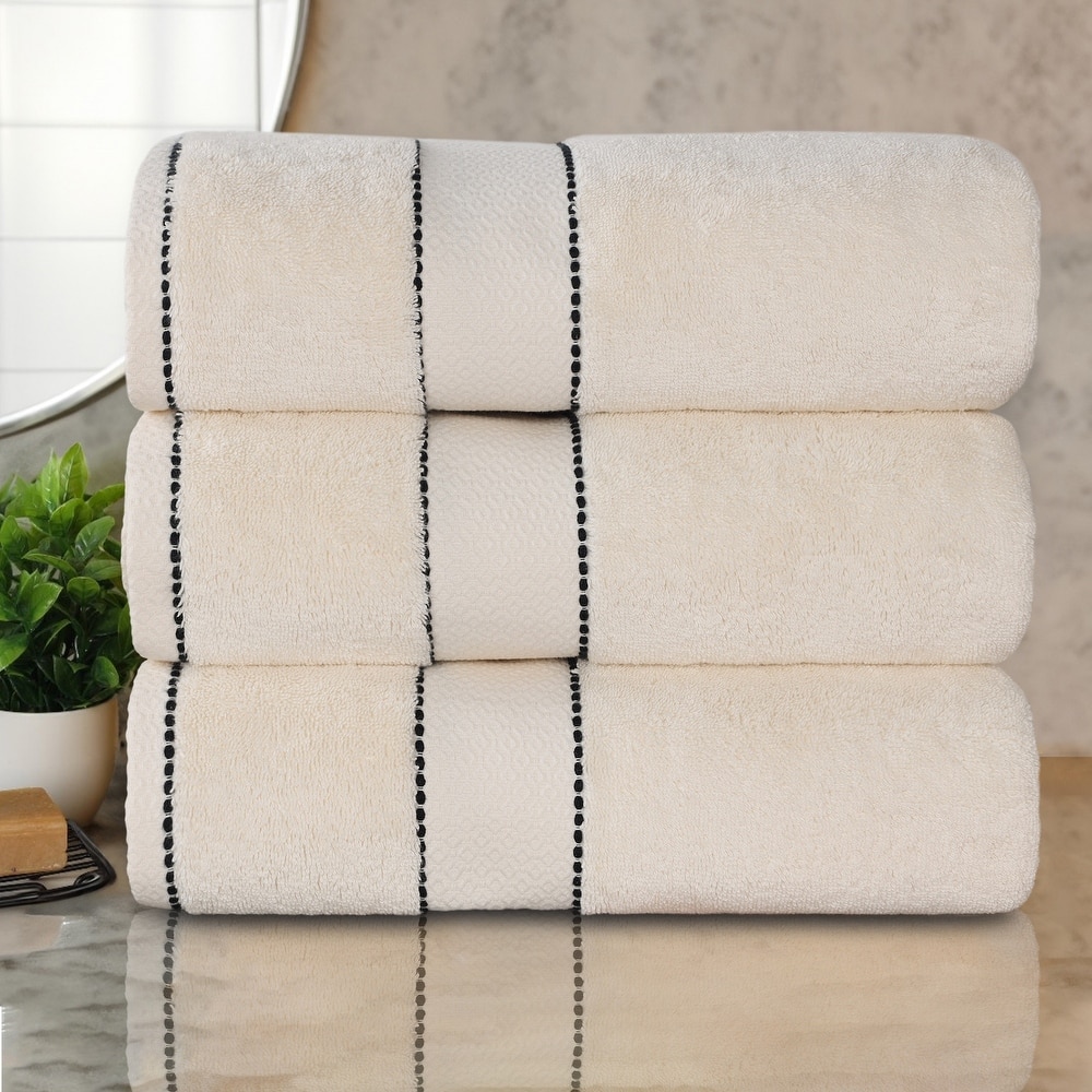 Superior Niles Cotton Ultra-Plush Absorbent Bath Towels, Set of 3