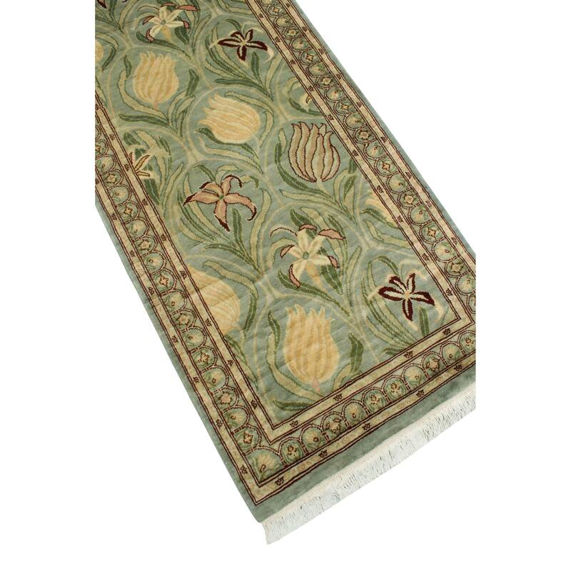 Pak-Persian Eliza Lt. Green/Grey Runner - 2'8" x 10'0"