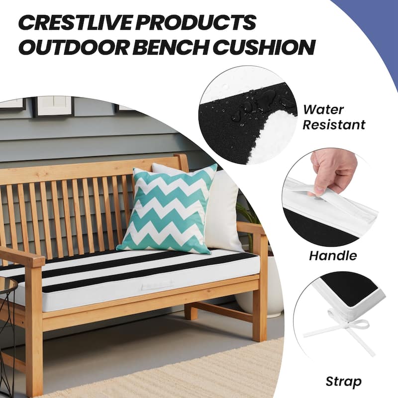Outdoor Settee Bench Seat Cushion Patio Swing Cushion Loveseat Cushion