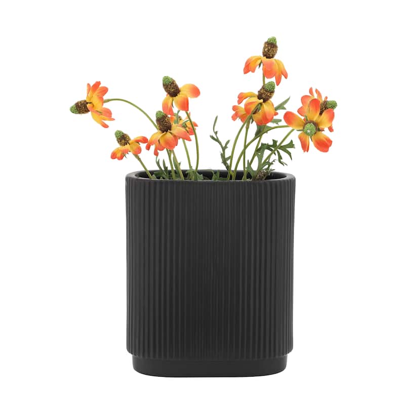Sagebrook Home's Ceramic Vase - Elegant Centerpiece, Perfect for Modern Living Spaces