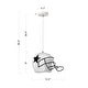 preview thumbnail 5 of 3, Polaris 1-Light White Helmet Pendant Light with Resin Shade for Kids