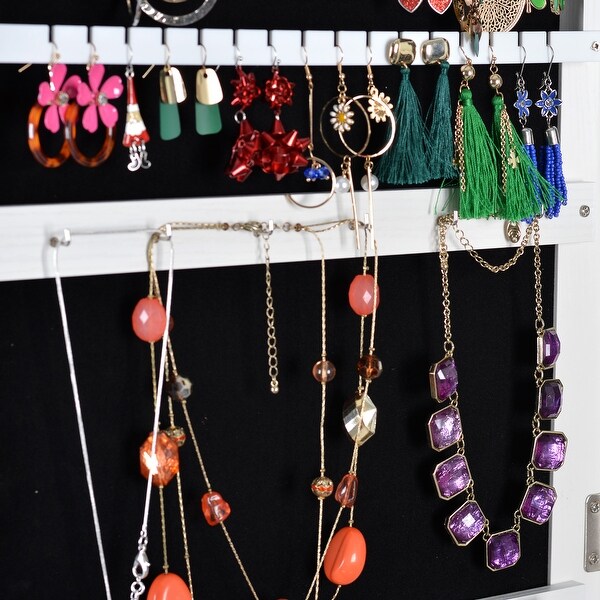 Full Length Mirror 360ยฐ Swivel Jewelry Cabinet - Bed Bath Full Length Mirror 360ยฐ Swivel Jewelry Cabinet - Bed Bath