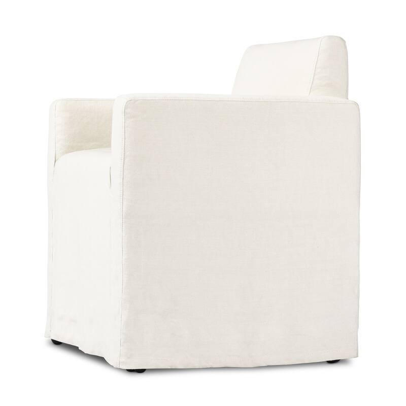 Melia Outdoor Slipcover Dining Chair-Bombay Flax