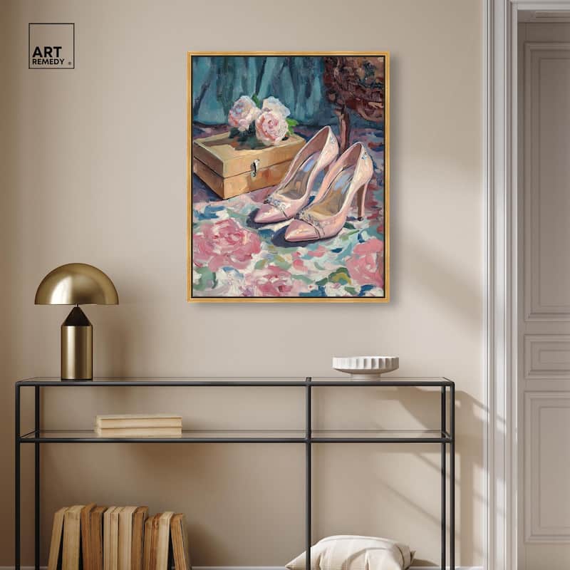 Shoes and the Roses Canvas by Art Remedy