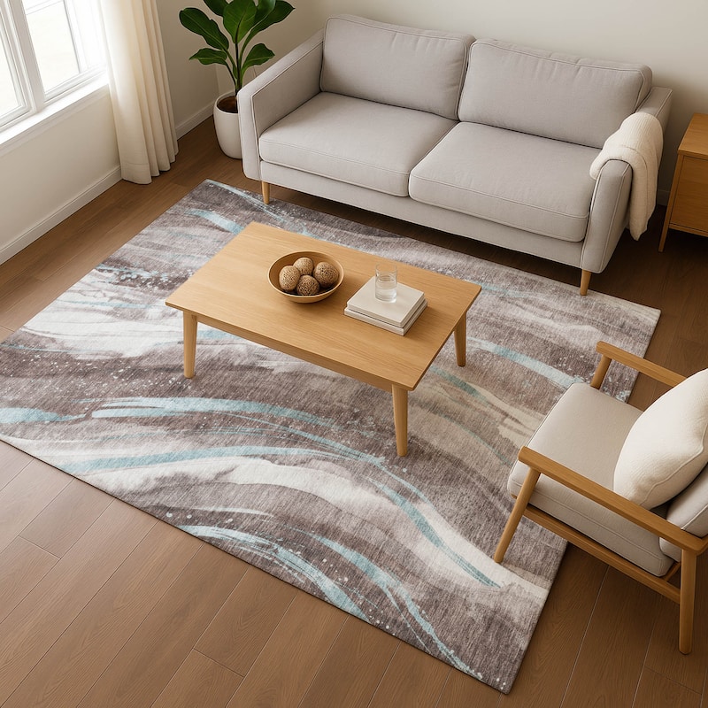 Premium Washable Super Soft Modern Contemporary Mayfield Rug