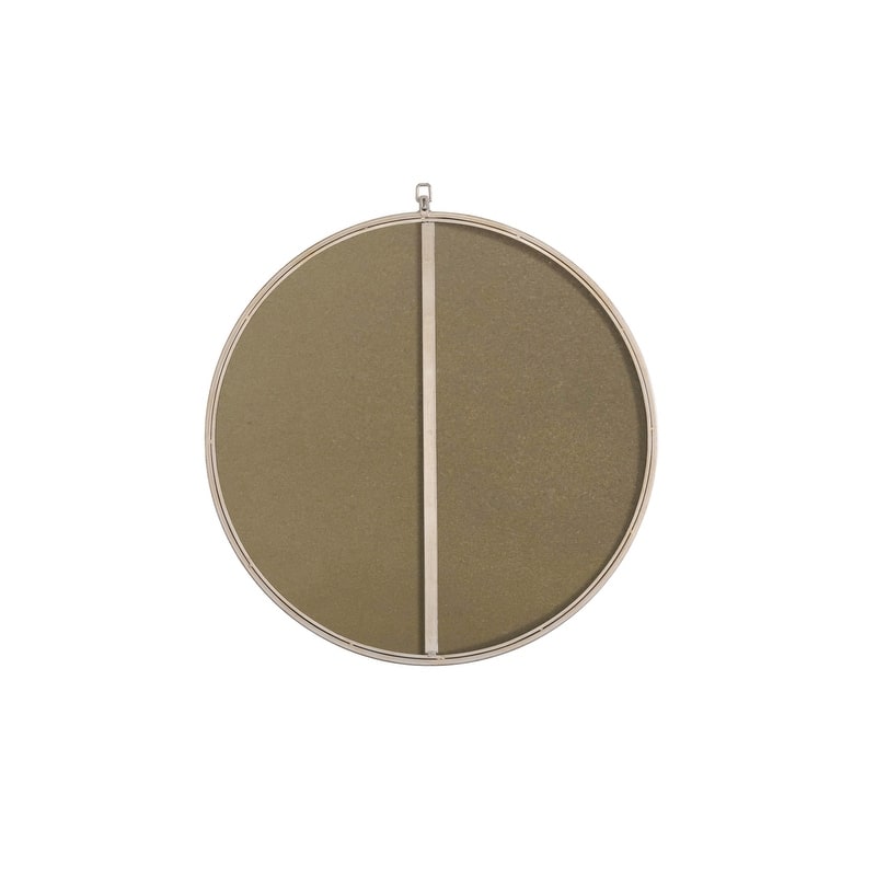 Strick & Bolton Patti Metal 28-inch Round Mirror with Decorative Hook