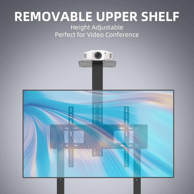 Rolling TV Stand with Wheels
