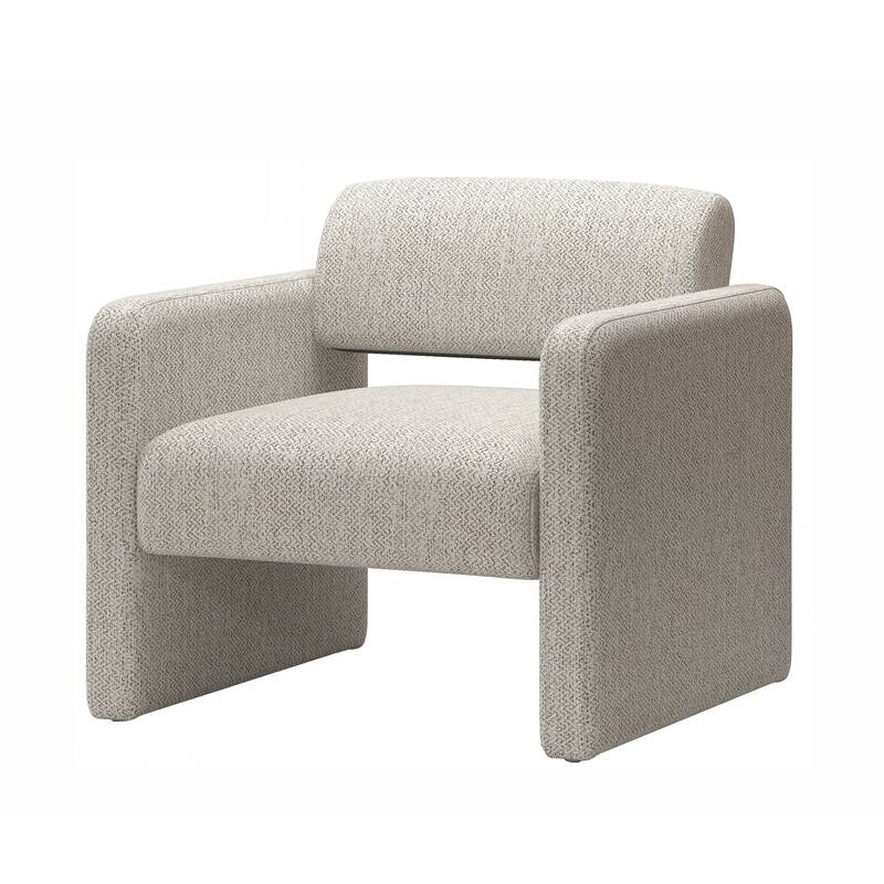 Accent Chair with Wood Frame and Padded Cushion