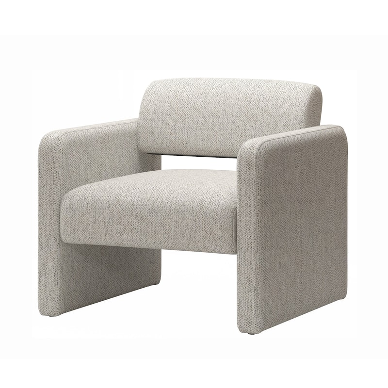Stripe Single Sofa Chair, Upholstered Comfortable Chair With Armrests, For Living Room Reception Bedroom (30.9"*30.51"*30.11")