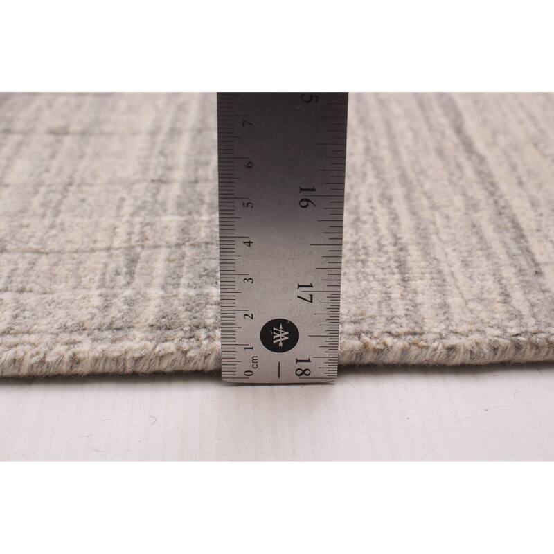 ECARPETGALLERY Hand Loomed Kashkuli Gabbeh Grey Wool Rug - 7'8 x 10'0