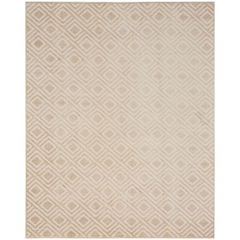 Nourison Casual Indoor only Geometric Area Rug - 7' 10" x 9' 10" - Beige - Rectangle