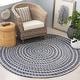 preview thumbnail 3 of 9, SAFAVIEH Handmade Ebony Libora Modern Wool Rug