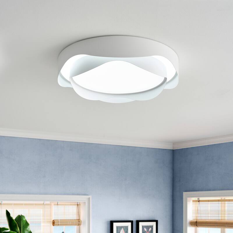 Modern Unique Flower Shape LED Flush Mount Ceiling Light