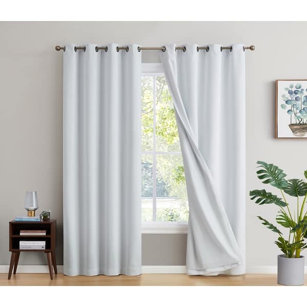 slide 2 of 76, Dakota Complete Blackout Drapery Heavy Thermal Insulated Efficient Window Curtain Grommet Panels, 2 Panels