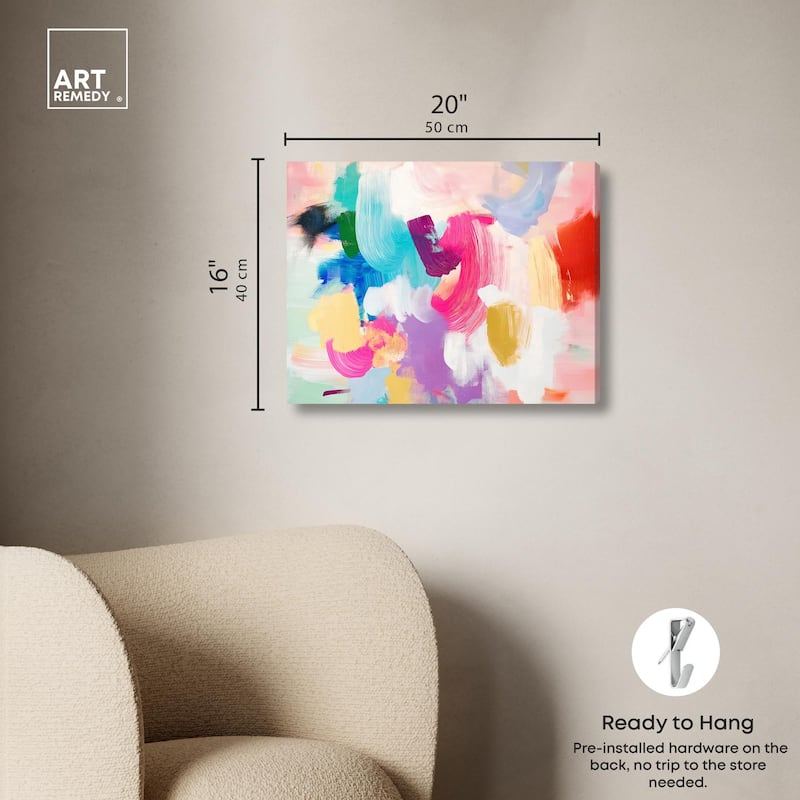 Pigment Play II Canvas by Art Remedy, Gallery Wrapped