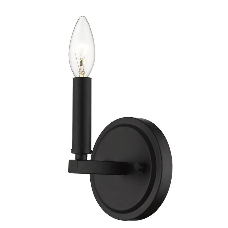 One Light Steel Wall Sconce Reversible Mount Ready - 4” x 5” x 6.63” (D x W x H)