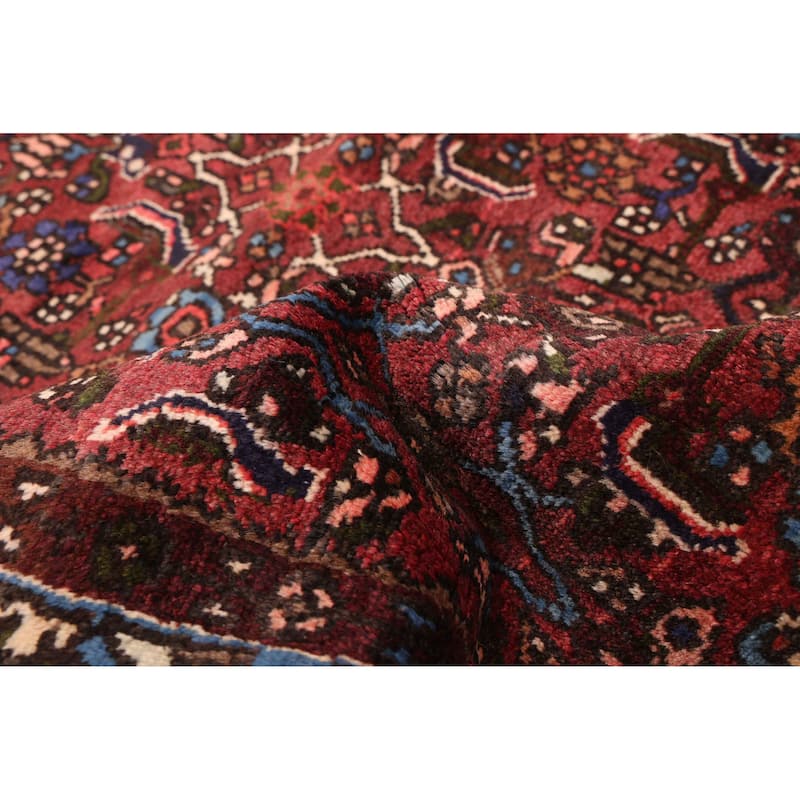 ECARPETGALLERY Hand-knotted Andelz Dark Red Wool Rug - 3'5 x 9'3