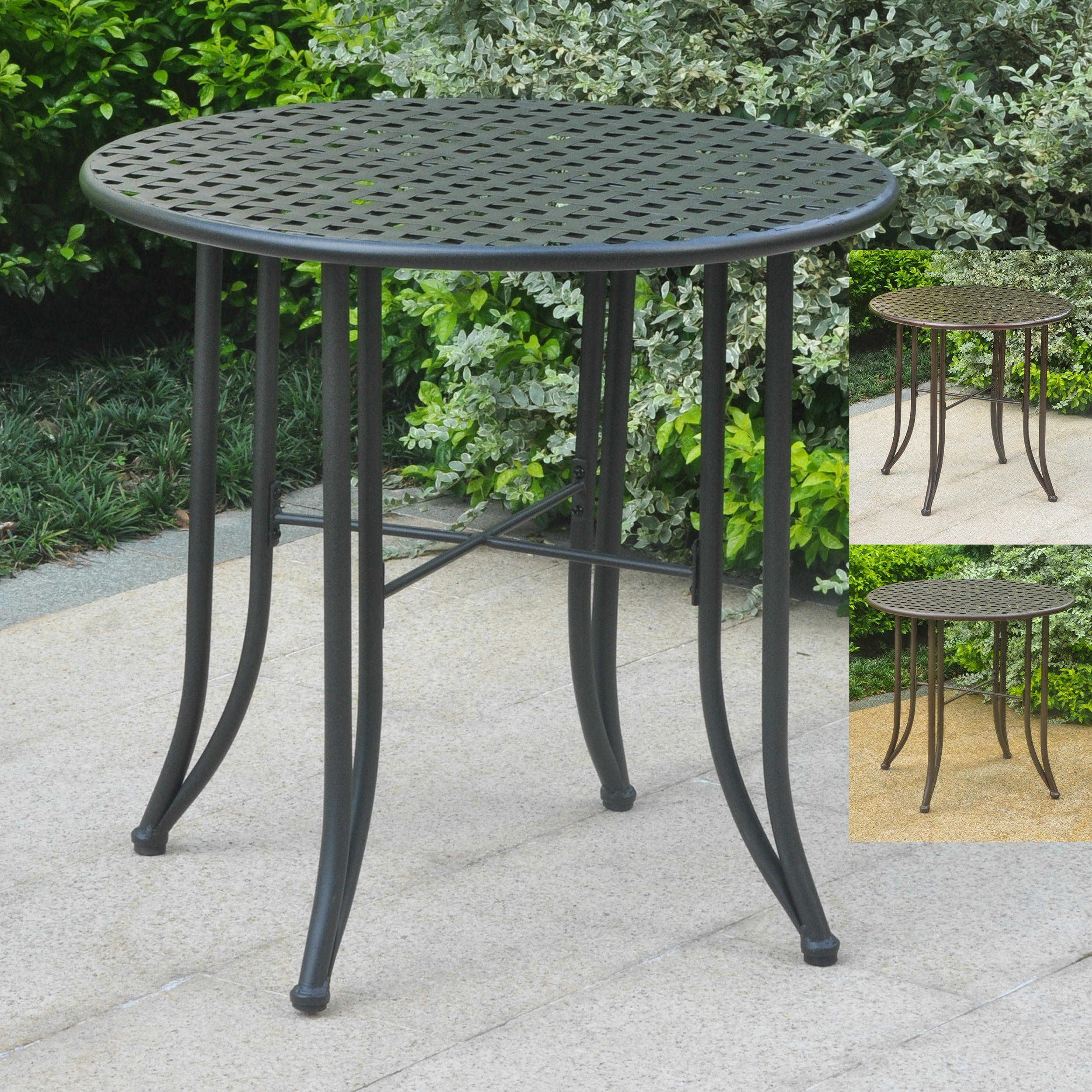 Mandalay 30-inch Iron Patio Bistro Table