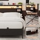 preview thumbnail 75 of 75, Bed Frame with Charging Station and RGB LED Lights, Sturdy Platform Bed with Storage Headboard,