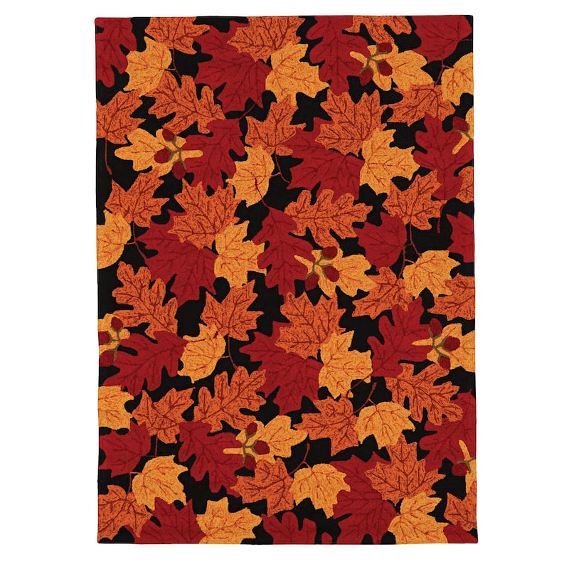Trio Autumn Leaves Area Rug - 6' x 7'