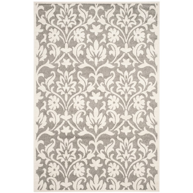 SAFAVIEH Amherst Velizara Modern Rug - 6' x 9' - Dark Grey/Beige