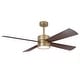 preview thumbnail 26 of 39, 52" Black/ Distressed Brass Smart Dimmable RGB Ceiling Fan with Remote and App Control