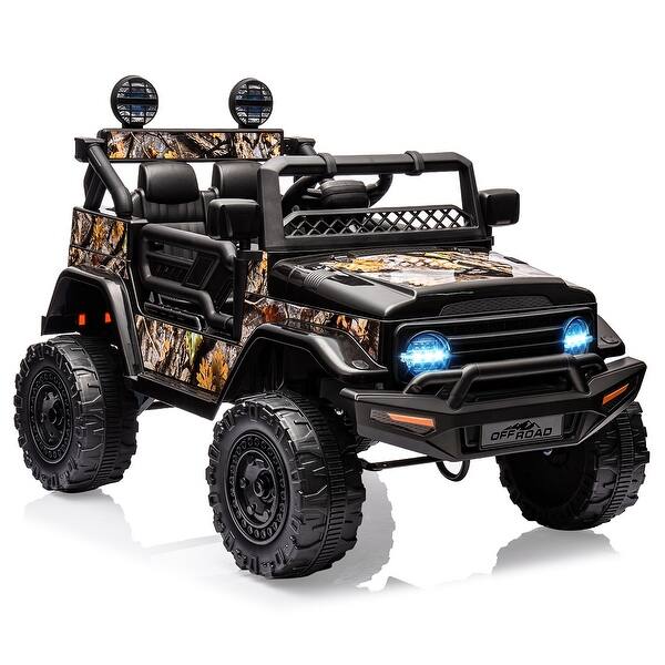 slide 2 of 42, Ride on Truck Car 12V Kids Electric Vehicles with Remote Control Black