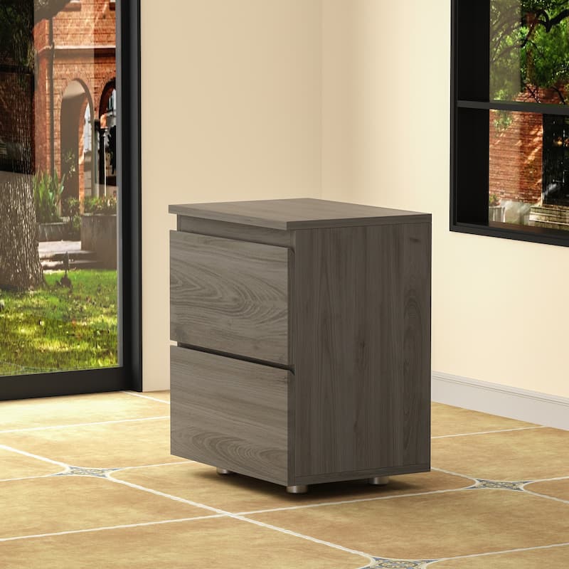 Premium 2-Drawer Nightstand 3 Colors Bedside Table by Kerrogee End Table