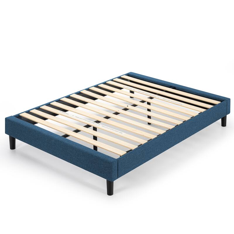Priage by ZINUS Upholstered Platform Bed Frame - Navy - King
