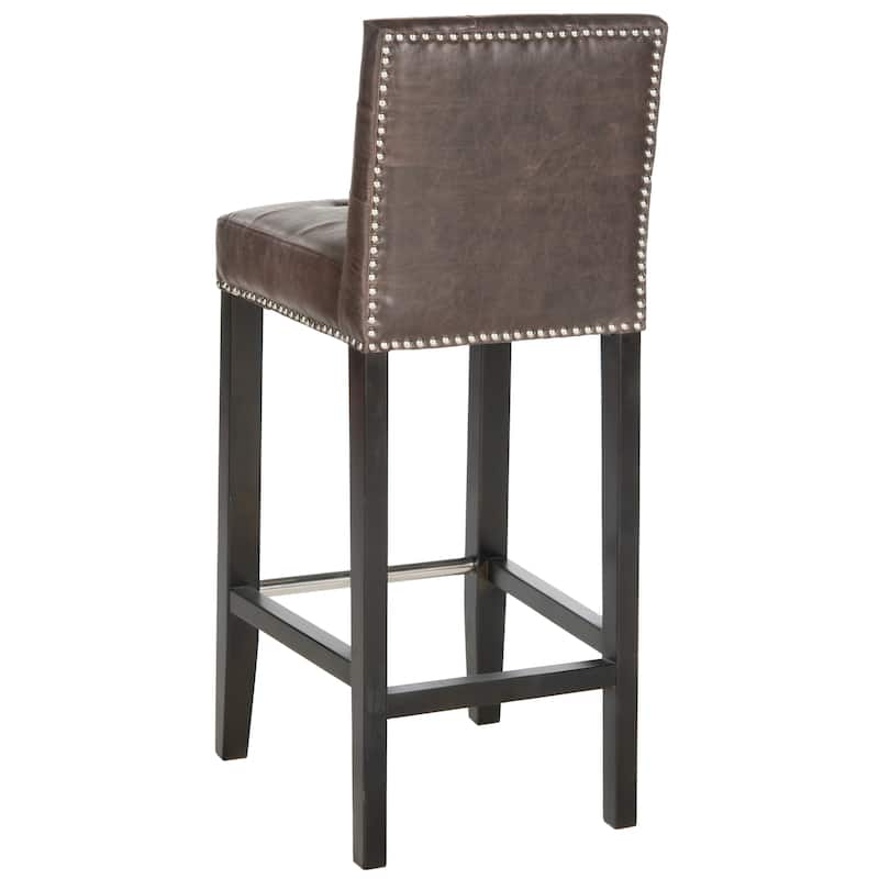 SAFAVIEH Thompson Antique Brown Bar Stool 30-inch - 16.7" x 20.1" x 40.6"