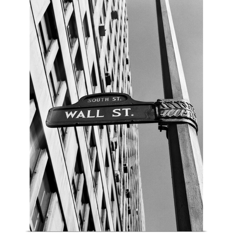 Shop 1950 S 1960 S Wall Street Sign Poster Print Overstock 21005713