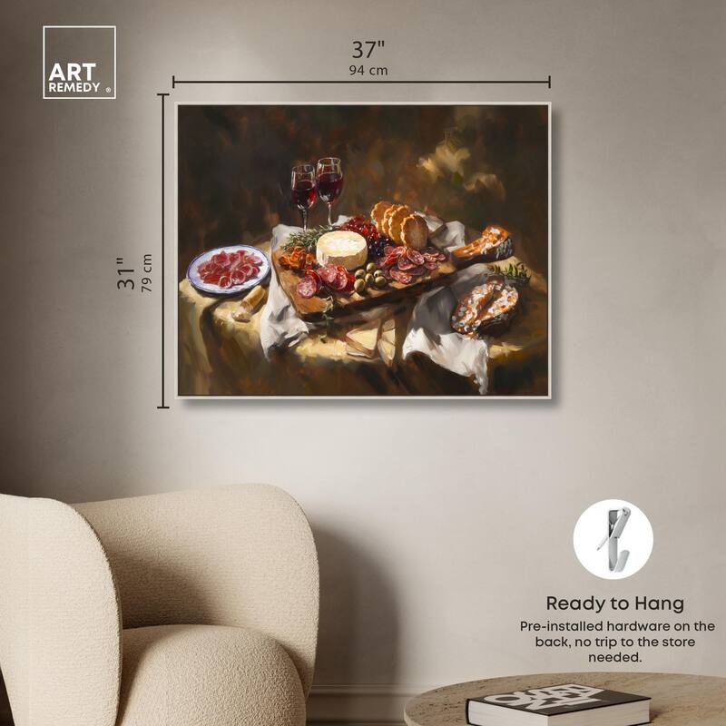 Art of Charcuterie Canvas by Art Remedy