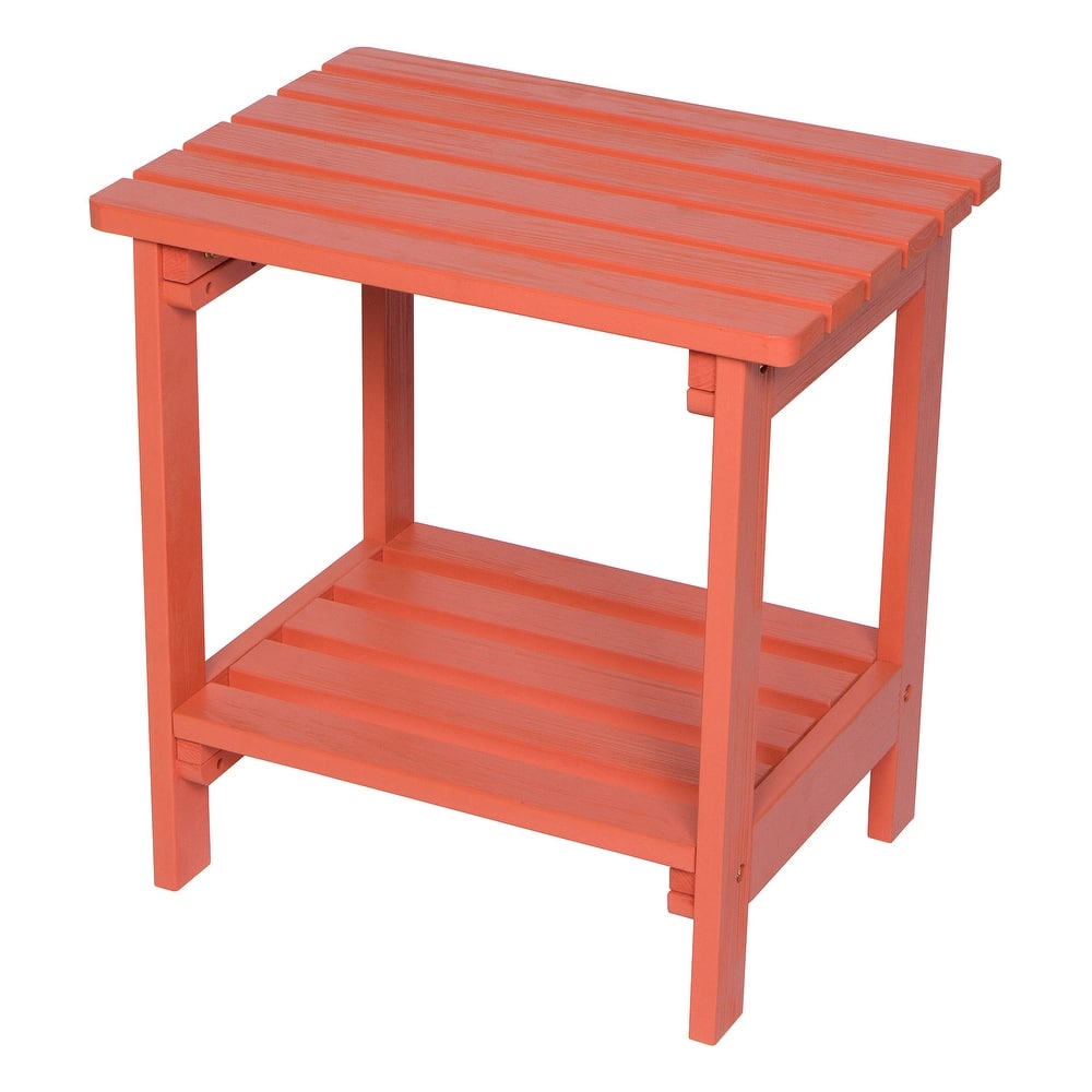 Laguna Adirondack Weather-Resistant 19.75" Wood 2 Tier Side Table